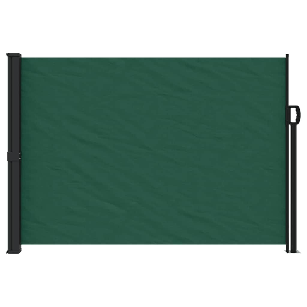 vidaXL Copertina laterală retractabilă, verde închis, 140x500 cm