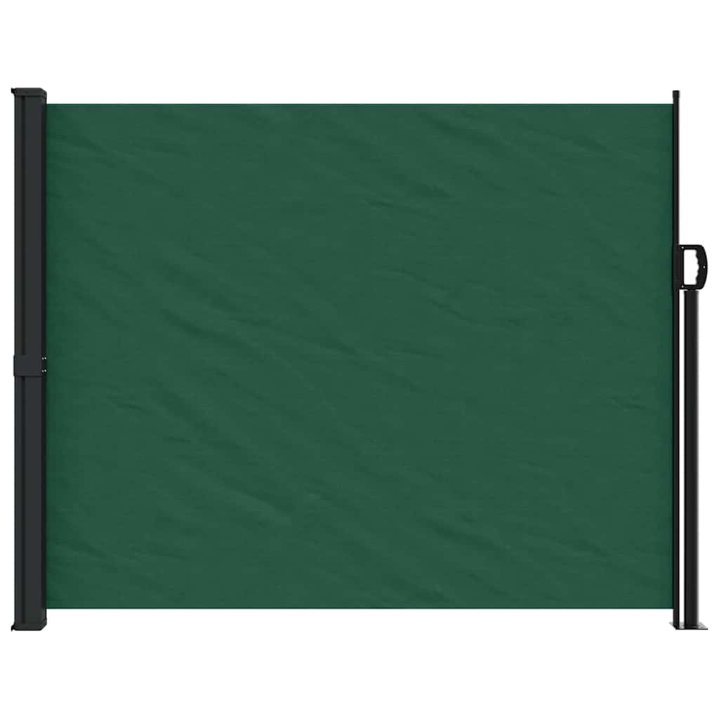 vidaXL Windscherm uittrekbaar 160x500 cm donkergroen afbeelding