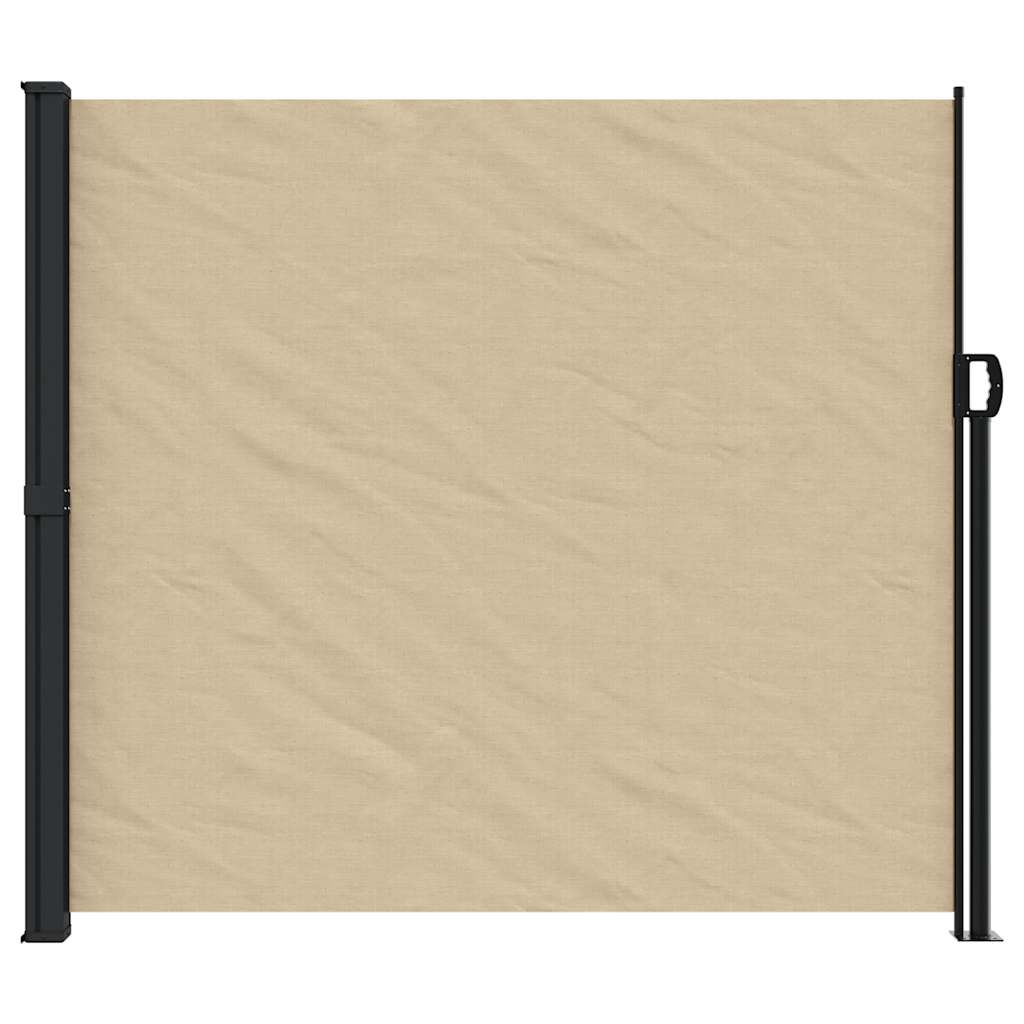 vidaXL Windscherm uittrekbaar 180x500 cm beige afbeelding