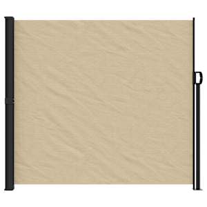 vidaXL Retractable Side Awning Beige 180x500 cm
