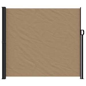 Zatahovací boční markýza taupe 180 x 500 cm - obrázek 3