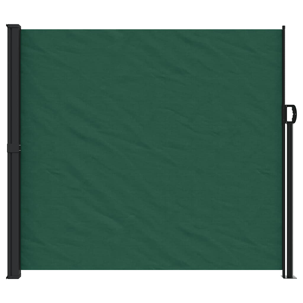 vidaXL Windscherm uittrekbaar 180x500 cm donkergroen afbeelding
