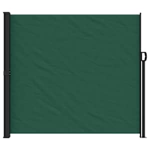 vidaXL Retractable Side Awning Dark Green 180x500 cm
