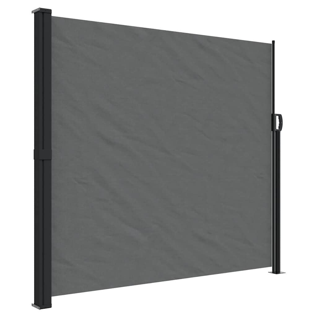 vidaXL Zatahovací boční markýza antracitová 180 x 500 cm