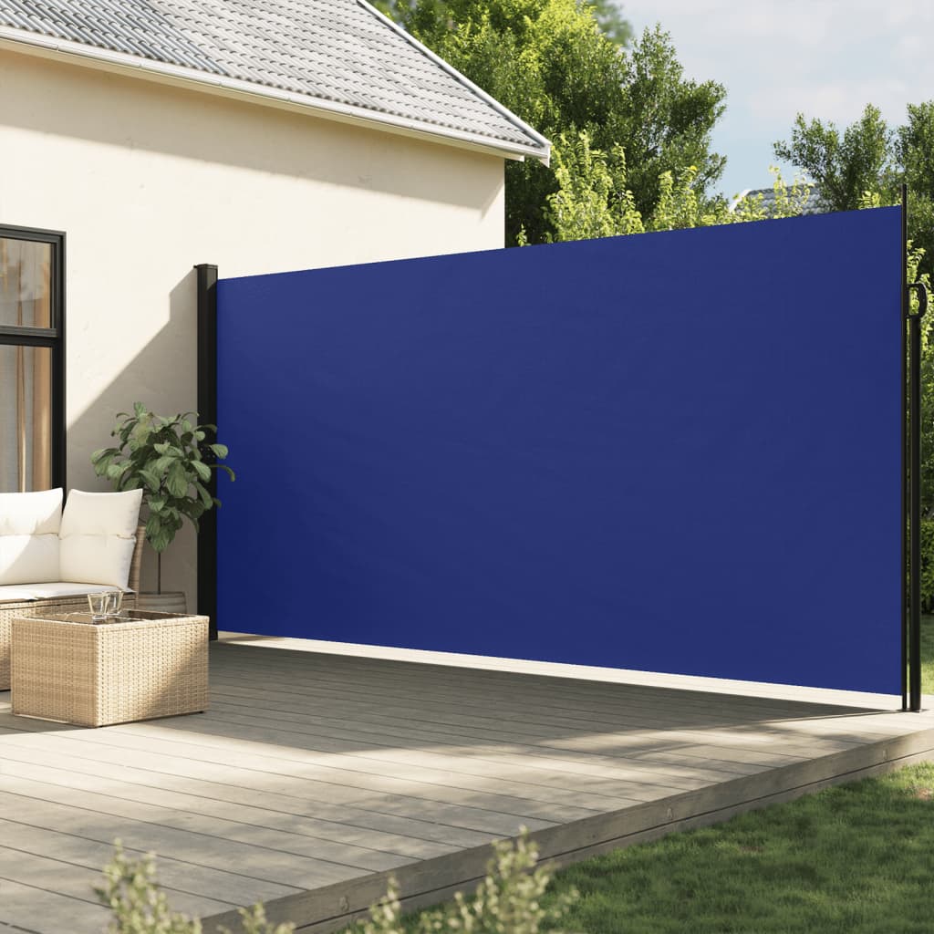 Seitenmarkise Ausziehbar Blau 200×500 cm