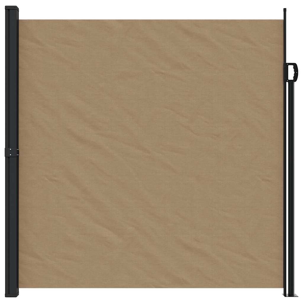 vidaXL Windscherm uittrekbaar 200x500 cm taupe afbeelding