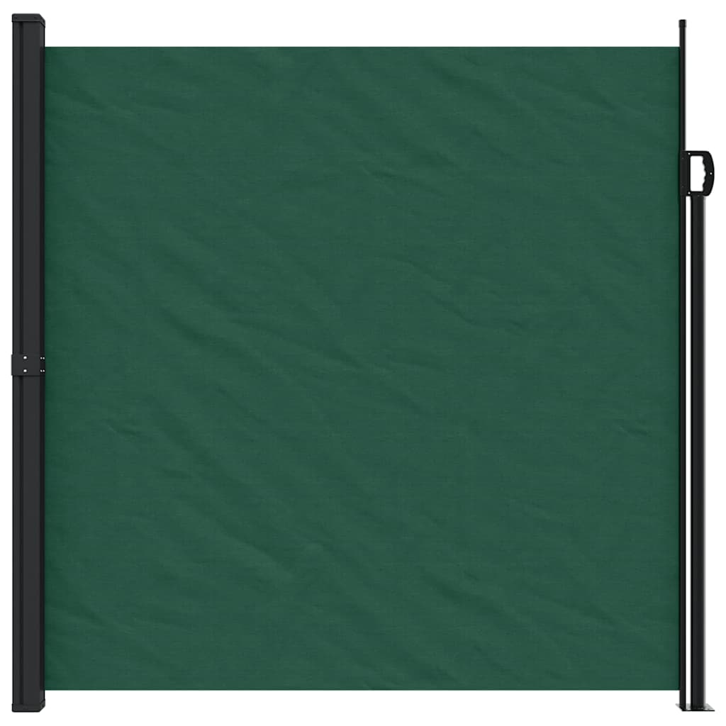 vidaXL Windscherm uittrekbaar 200x500 cm donkergroen afbeelding