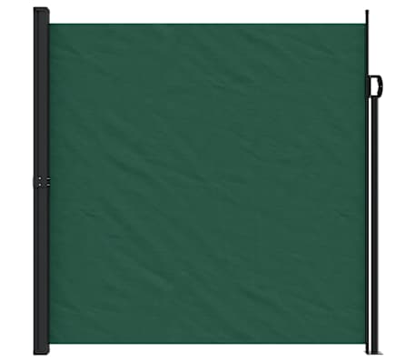vidaXL Copertina laterală retractabilă, verde închis, 200x500 cm