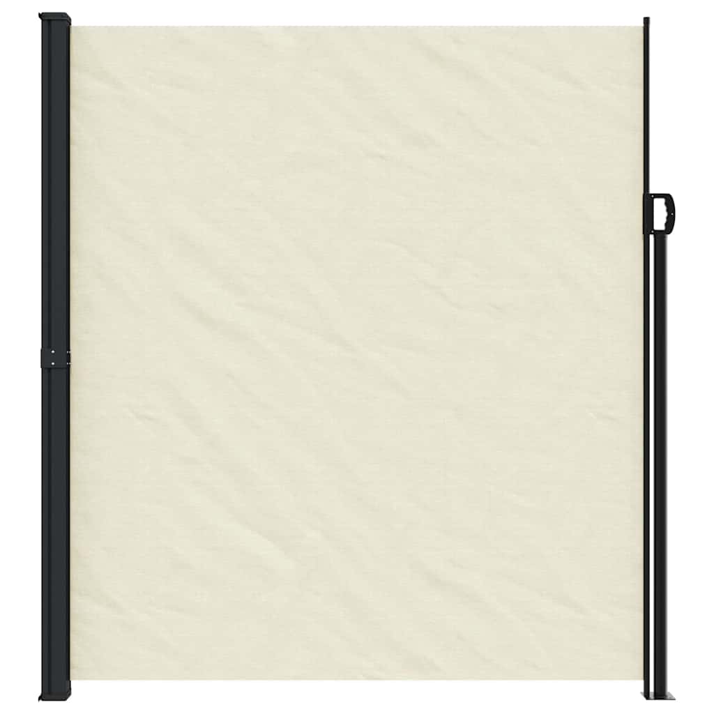 vidaXL Windscherm uittrekbaar 220x500 cm crèmekleurig afbeelding