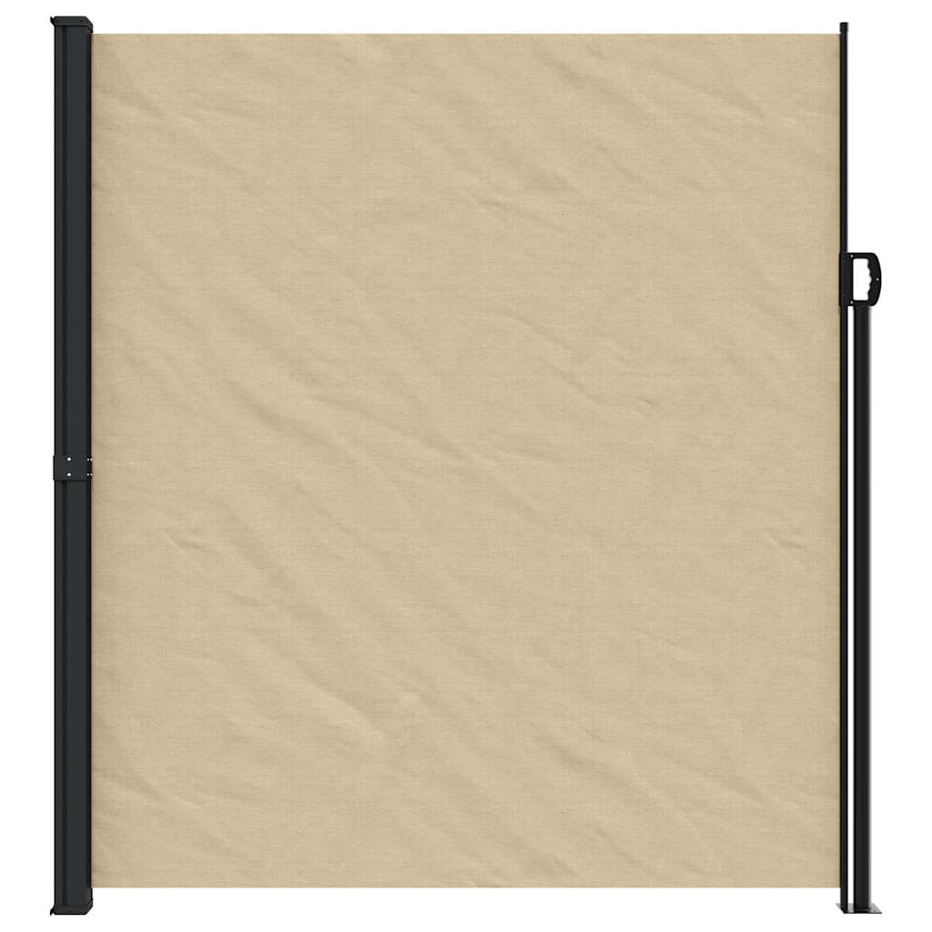 vidaXL Windscherm uittrekbaar 220x500 cm beige afbeelding