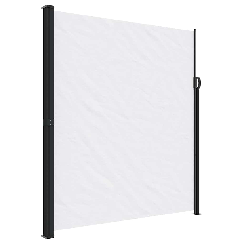 vidaXL Zatahovací boční markýza bílá 220 x 500 cm
