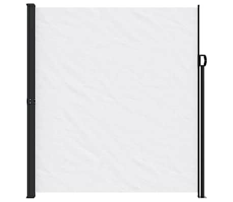 vidaXL Zložljiva stranska tenda bela 220x500 cm