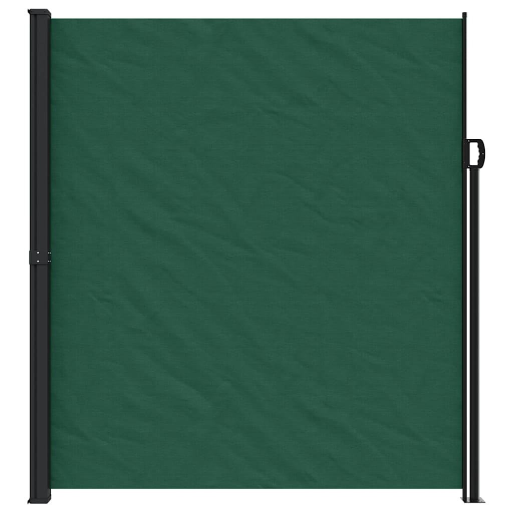 vidaXL Windscherm uittrekbaar 220x500 cm donkergroen afbeelding