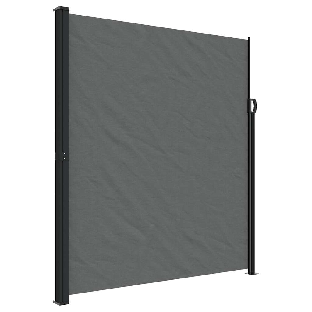 E-shop vidaXL Zaťahovacia bočná markíza, antracitová 220x500 cm