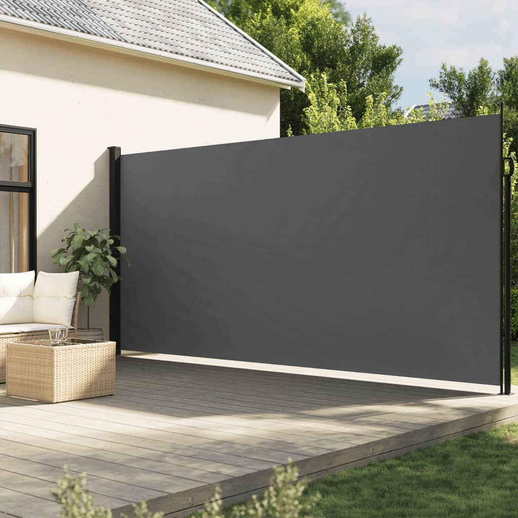 Seitenmarkise Ausziehbar Anthrazit 220×500 cm