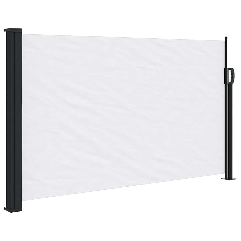 vidaXL Zaťahovacia bočná markíza, biela 120x600 cm