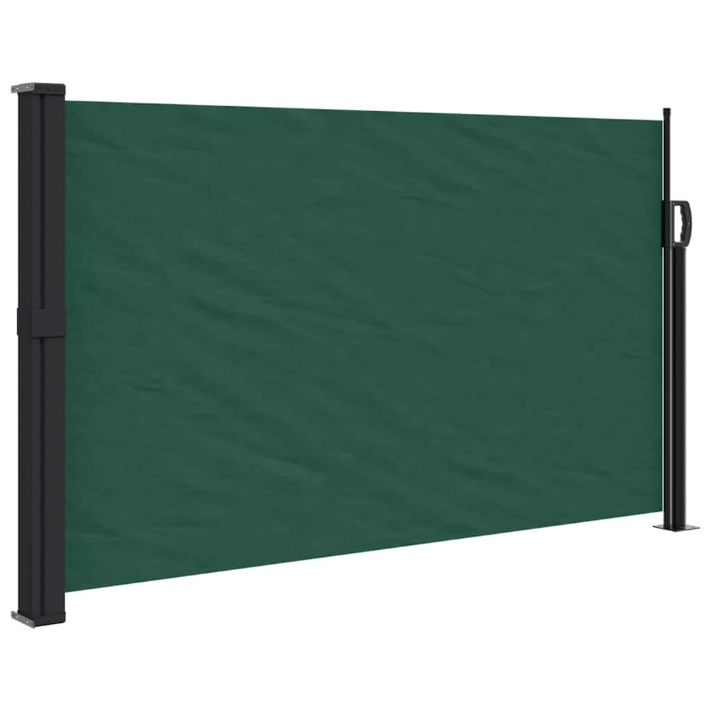 vidaXL ZatahovacĂ­ boÄŤnĂ­ markĂ˝za tmavÄ› zelenĂˇ 120 x 600 cm
