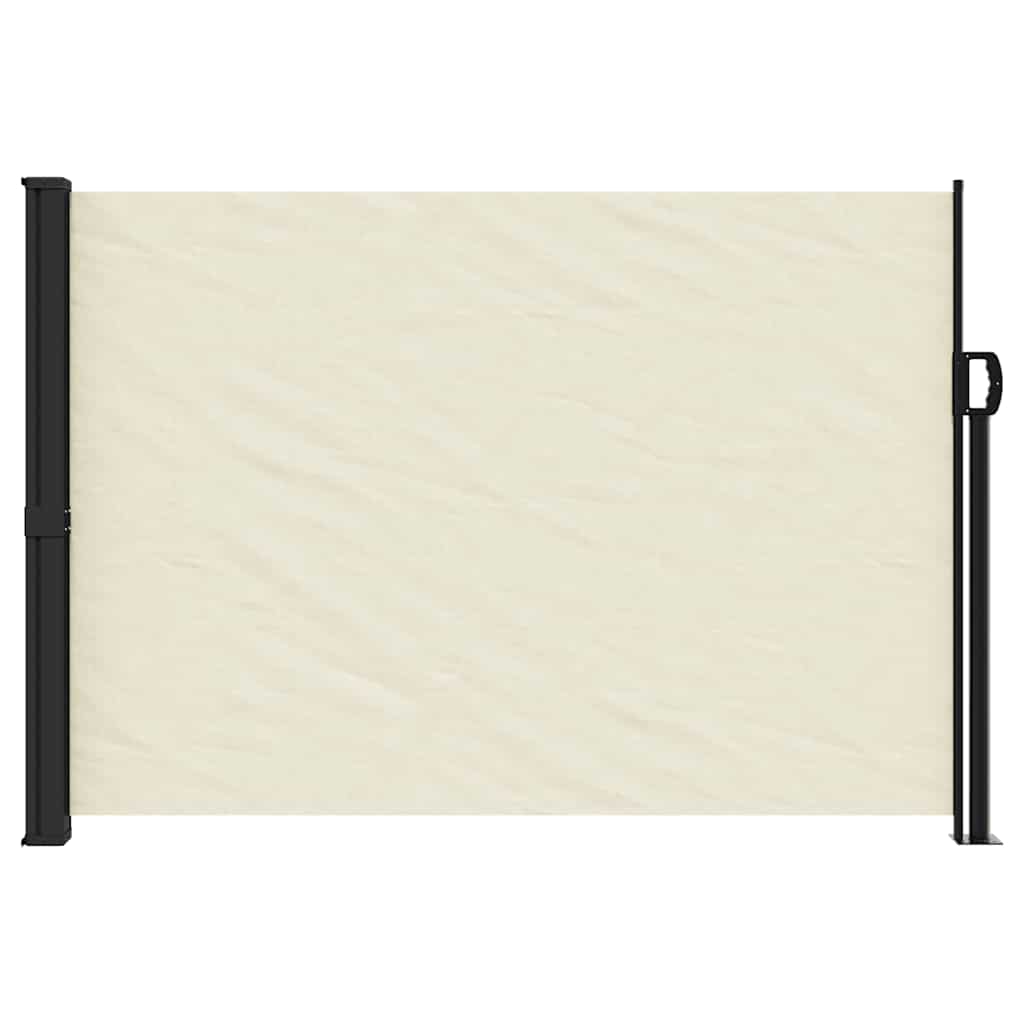 vidaXL Windscherm uittrekbaar 140x600 cm crème afbeelding