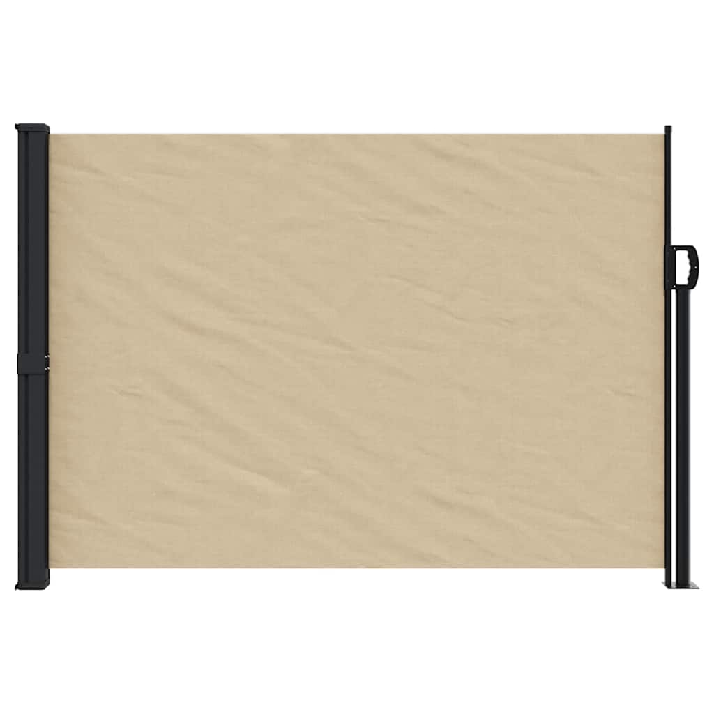vidaXL Windscherm uittrekbaar 140x600 cm beige afbeelding