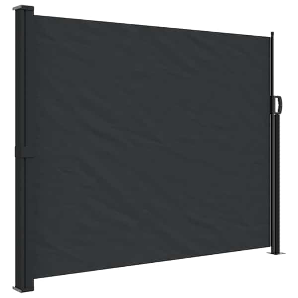 vidaXL lahtit&otilde;mmatav k&uuml;lgsein, must, 160 x 600 cm