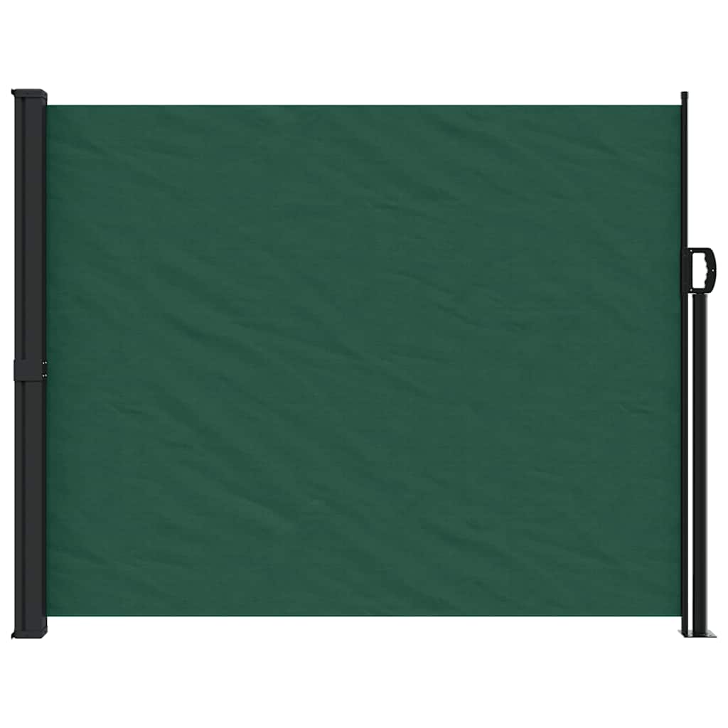 vidaXL Copertină laterală retractabilă, verde închis, 160 x 600 cm
