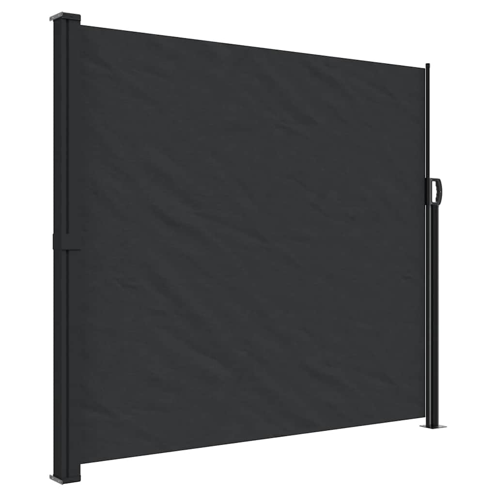 vidaXL ZatahovacĂ­ boÄŤnĂ­ markĂ˝za ÄŤernĂˇ 180 x 600 cm