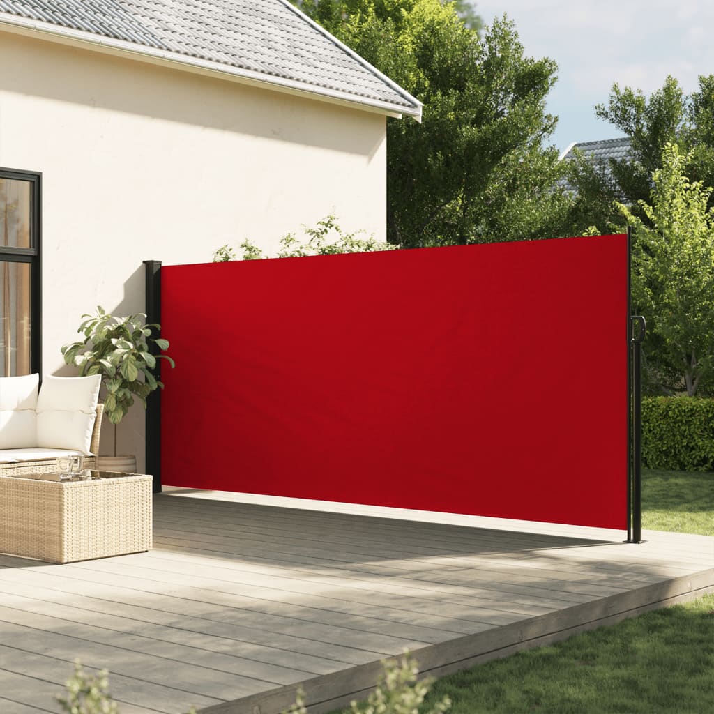 Seitenmarkise Ausziehbar Rot 180×600 cm