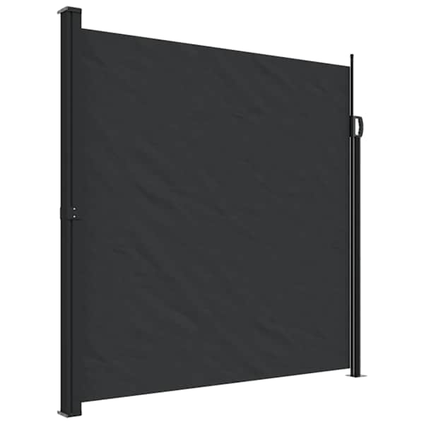 vidaXL lahtit&otilde;mmatav k&uuml;lgsein, must, 200 x 600 cm