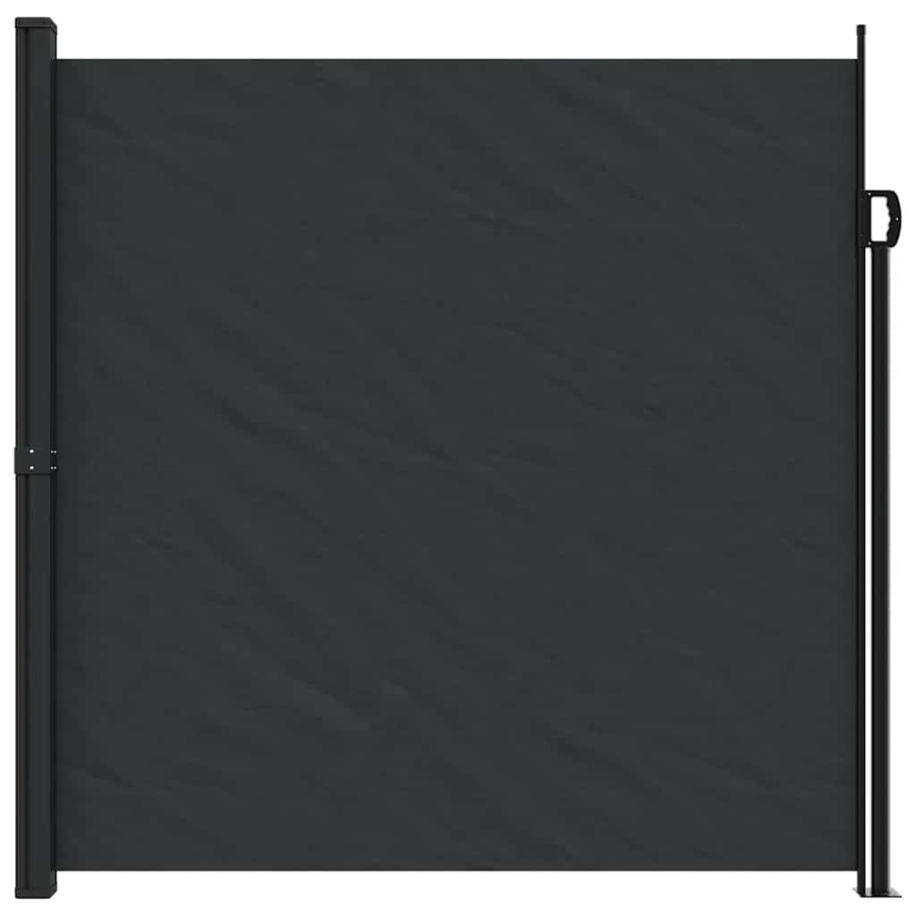 vidaXL Copertină laterală retractabilă, negru, 200x600 cm
