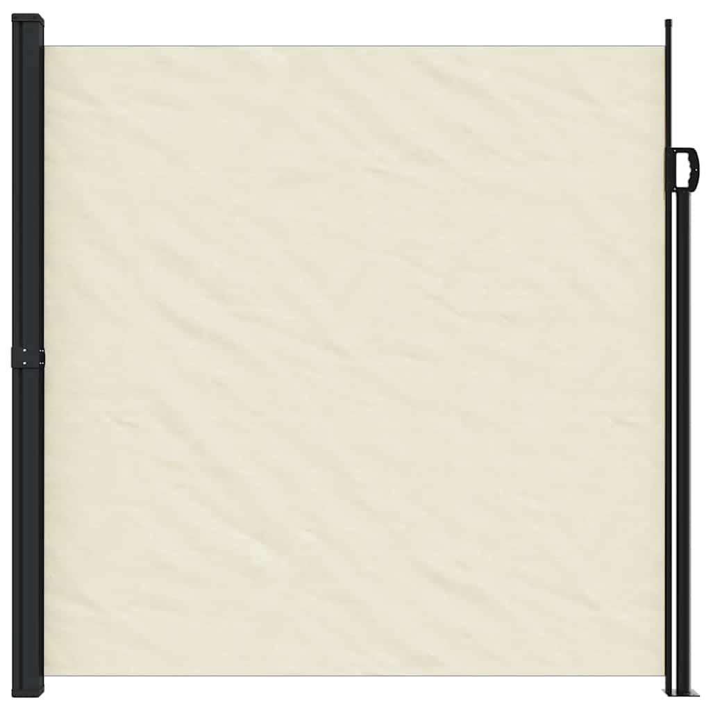 vidaXL Windscherm uittrekbaar 200x600 cm crèmekleurig afbeelding
