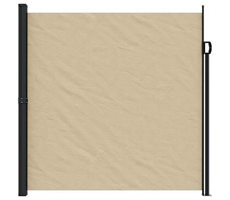 vidaXL Seitenmarkise Ausziehbar Beige 200x600 cm