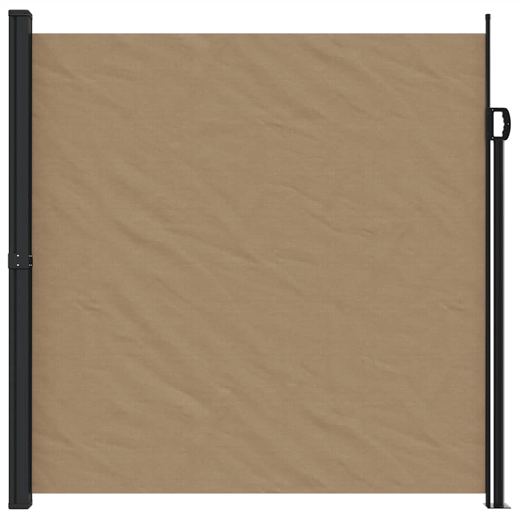 vidaXL Windscherm uittrekbaar 200x600 cm taupe afbeelding