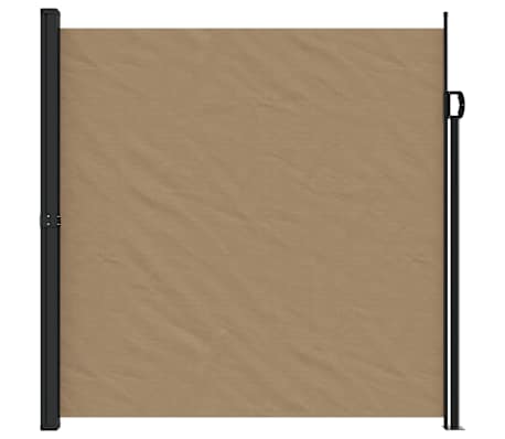 vidaXL Retractable Side Awning Taupe 200x600 cm