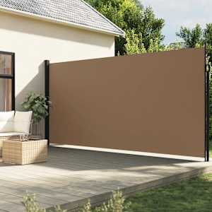 Zatahovací boční markýza taupe 200 x 600 cm - obrázek 1