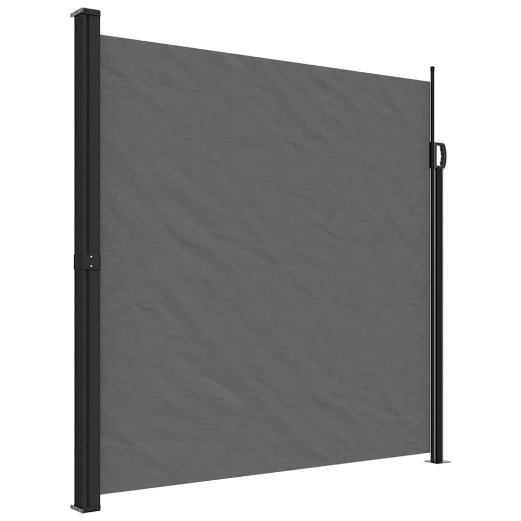 vidaXL Zatahovací boční markýza antracitová 200 x 600 cm
