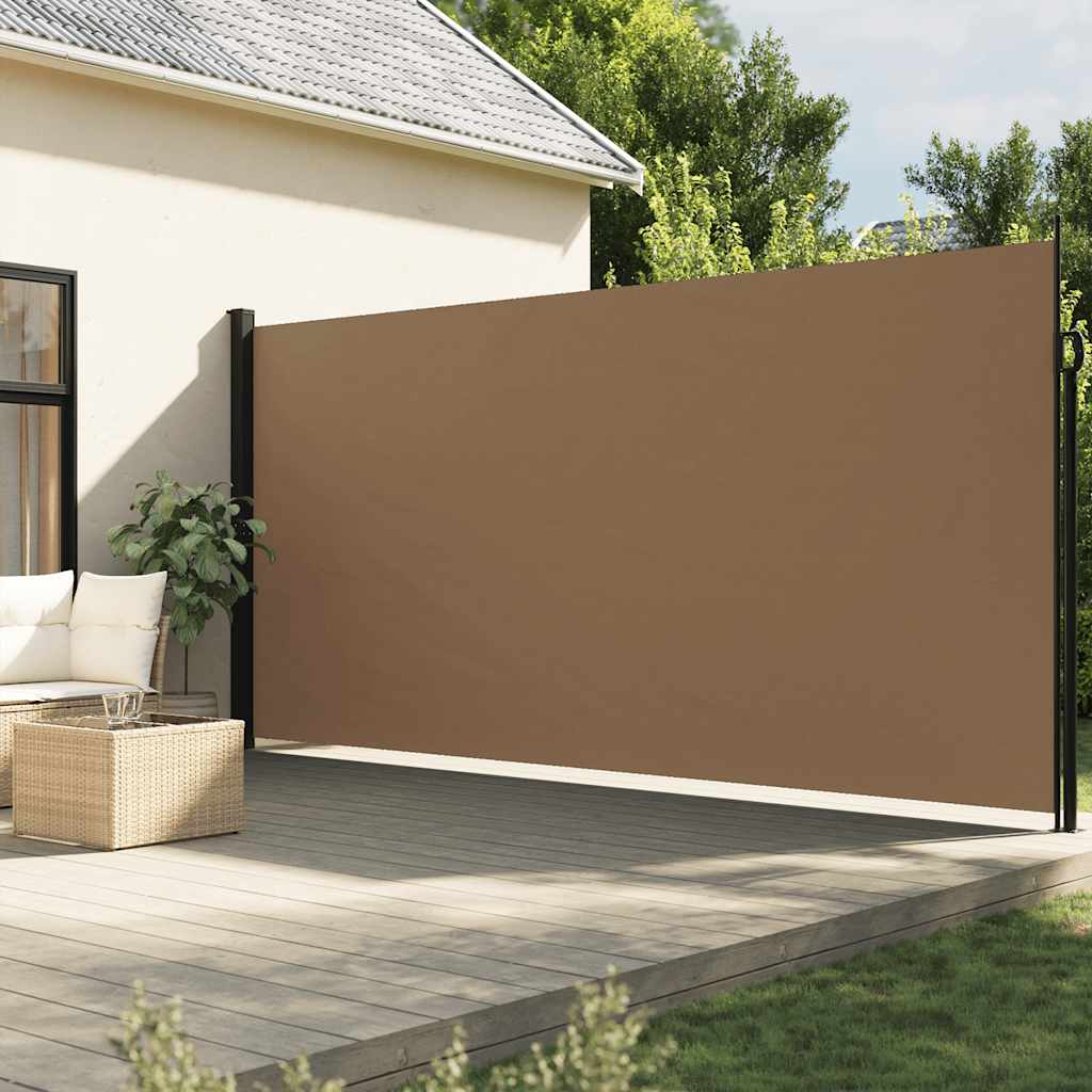 vidaXL Copertină laterală retractabilă, gri taupe, 220x600 cm