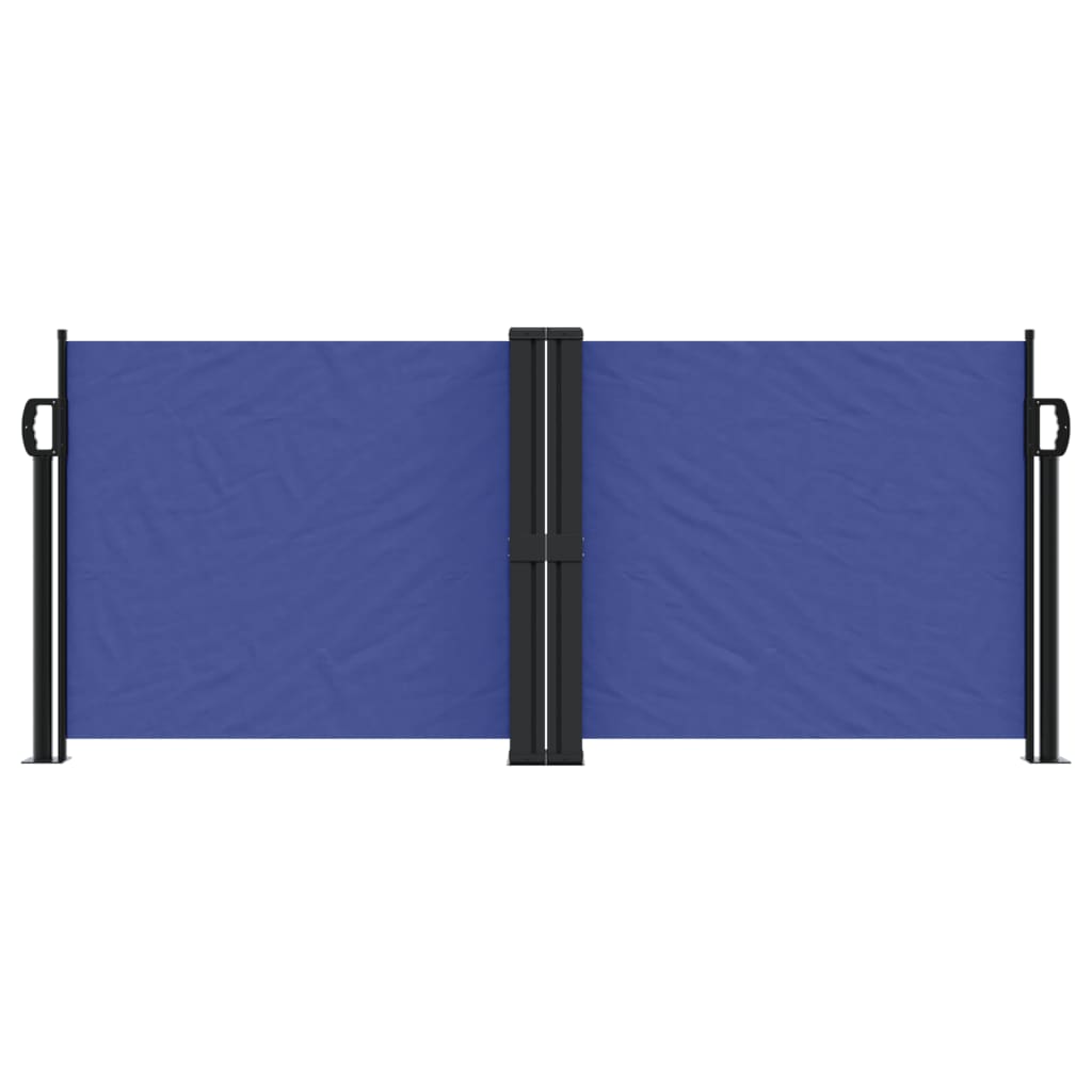vidaXL Windscherm uittrekbaar 100x600 cm blauw afbeelding