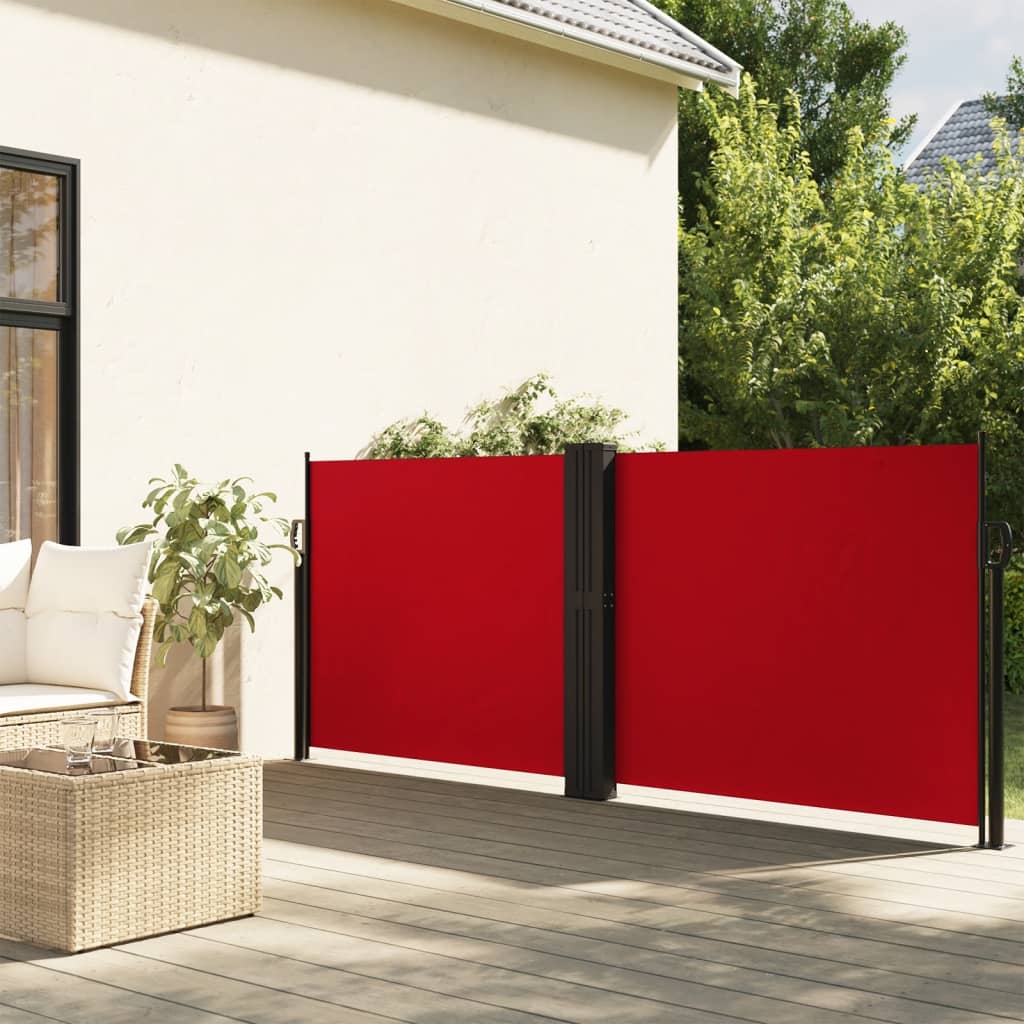 Seitenmarkise Ausziehbar Rot 100×600 cm