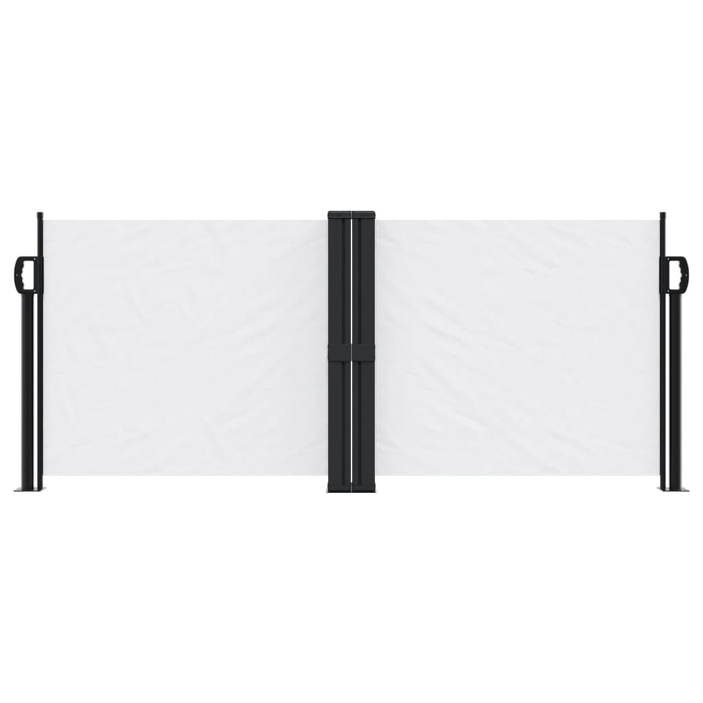 vidaXL Windscherm uittrekbaar 100x600 cm wit afbeelding