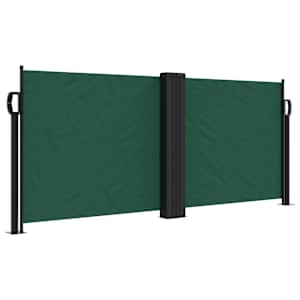 Zatahovací boční markýza tmavě zelená 100 x 600 cm - obrázek 2
