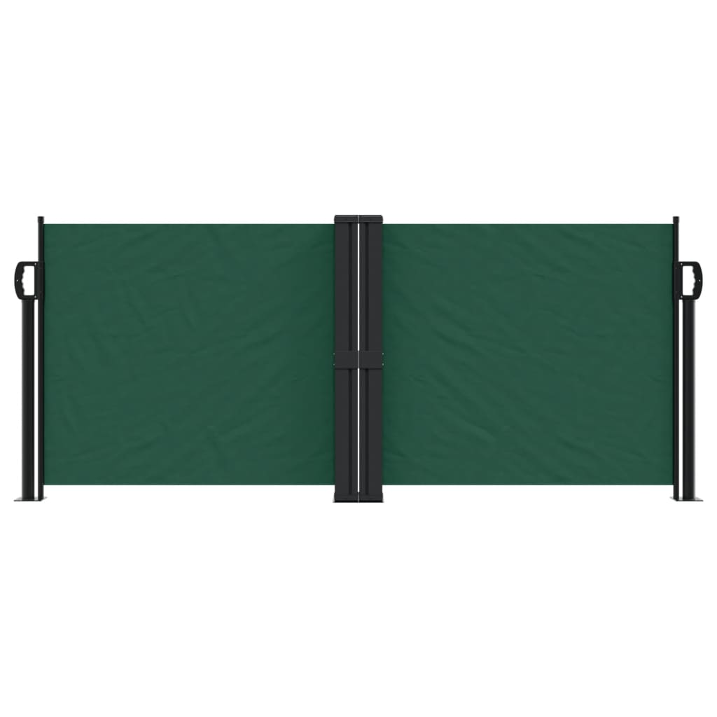 vidaXL Windscherm uittrekbaar 100x600 cm donkergroen afbeelding