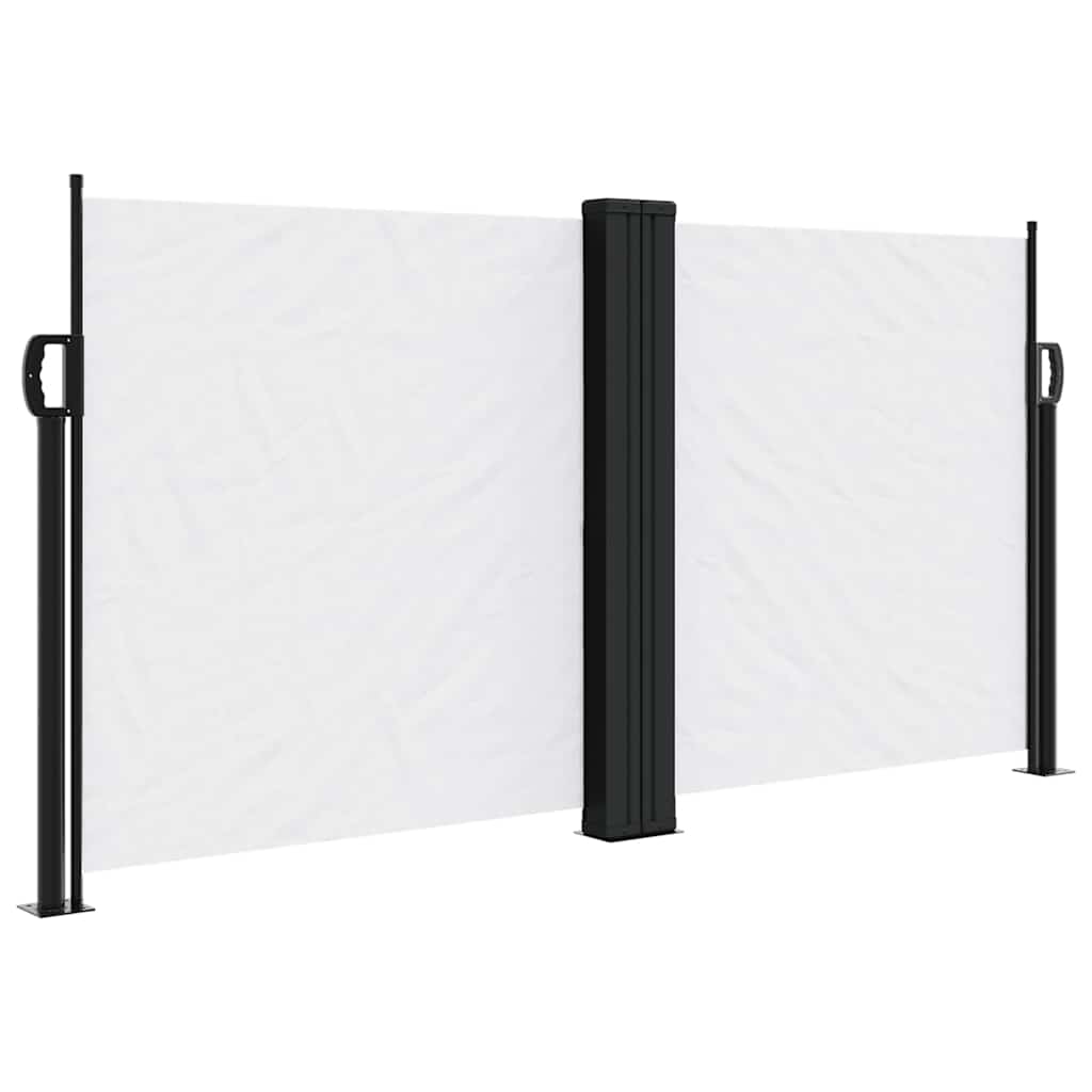 E-shop vidaXL Zaťahovacia bočná markíza, biela 120x600 cm