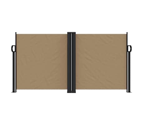vidaXL Uvlačiva bočna tenda 120 x 600 cm smeđesiva