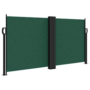 Zatahovací boční markýza tmavě zelená 120 x 600 cm - obrázek 2