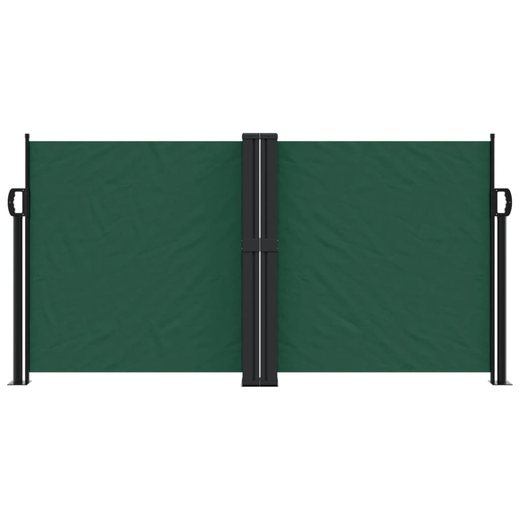 vidaXL Windscherm uittrekbaar 120x600 cm donkergroen afbeelding