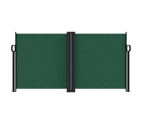 vidaXL Windscherm uittrekbaar 120x600 cm donkergroen