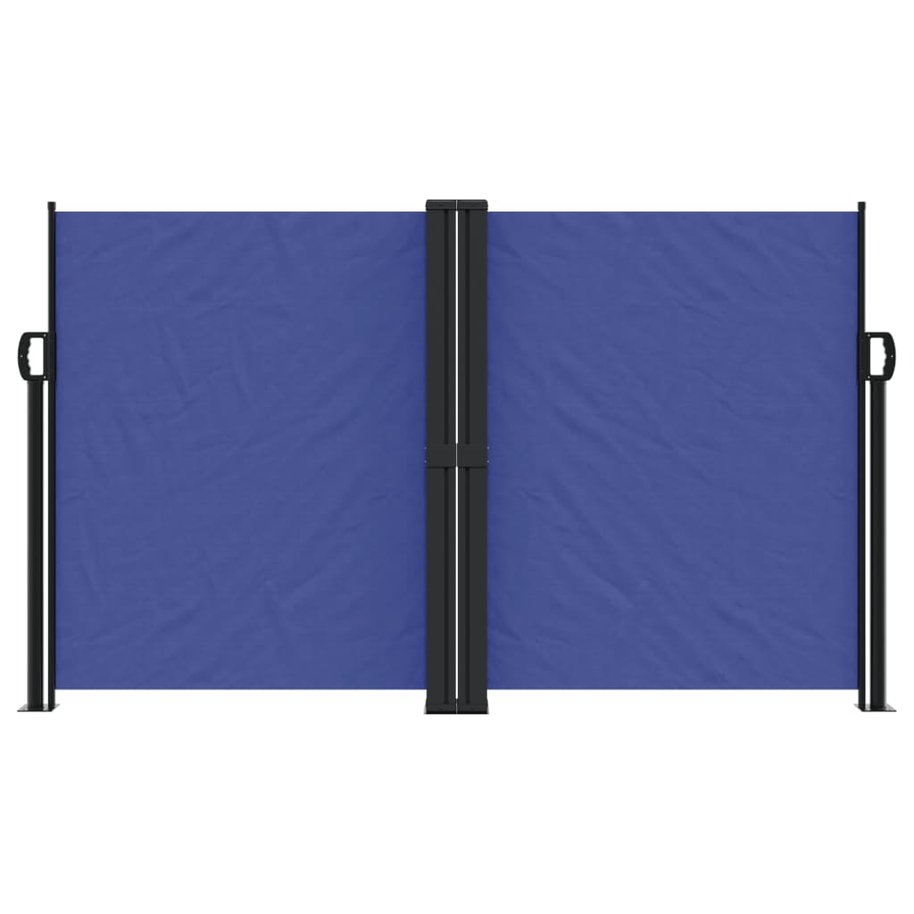 vidaXL Windscherm uittrekbaar 140x600 cm blauw afbeelding