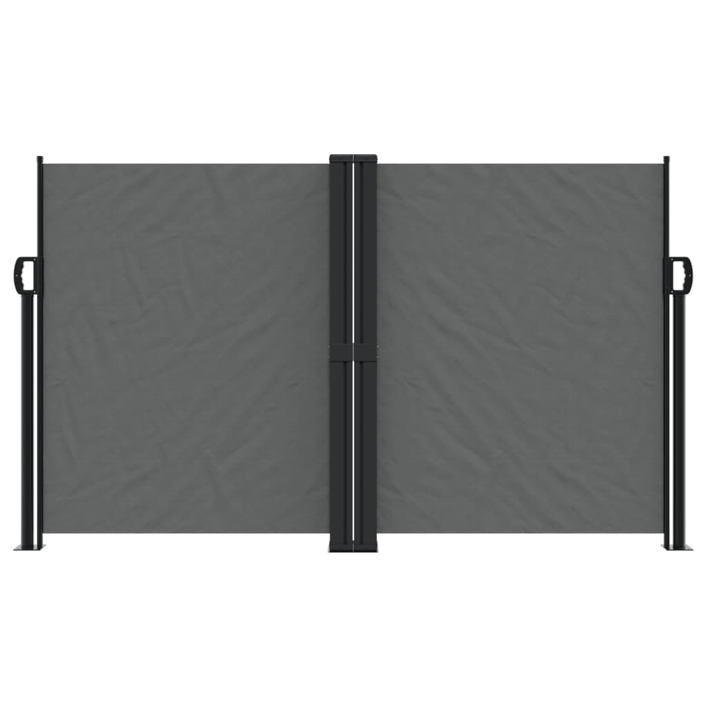 vidaXL Windscherm uittrekbaar 140x600 cm antraciet afbeelding