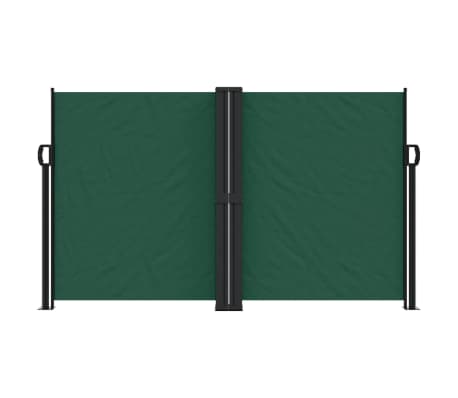 vidaXL Copertină laterală retractabilă, verde închis, 140x600 cm
