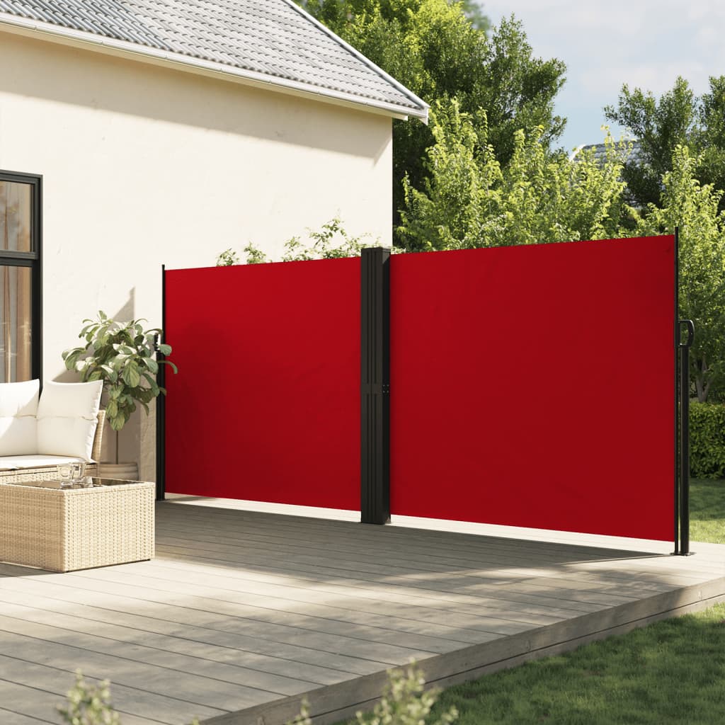 Seitenmarkise Ausziehbar Rot 160×600 cm